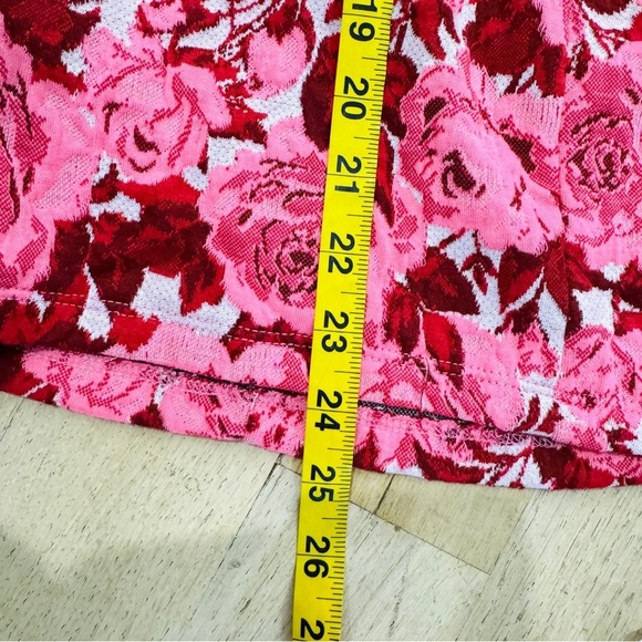 Zara pink white floral jacquard mini dress - Picture 7 of 14